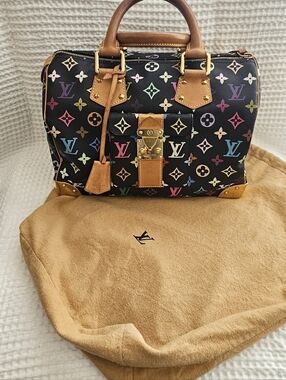 ✨️Louis Vuitton Black Multicolor Monogram Speedy 30✨️